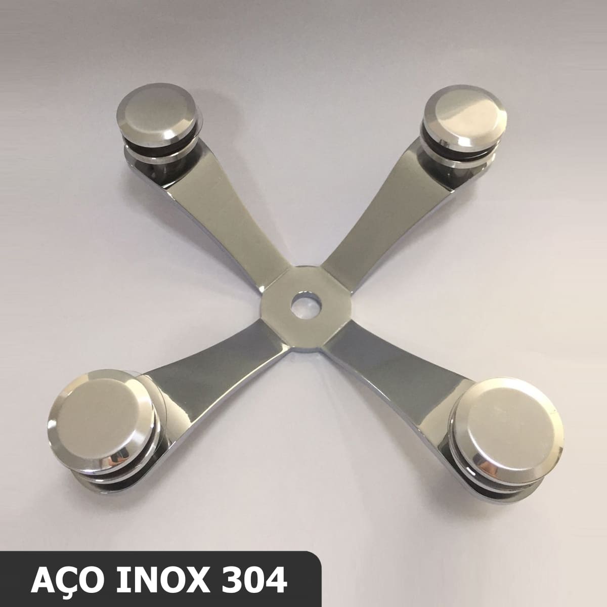 Spider Glass em Aço INOX - Uso Externo
