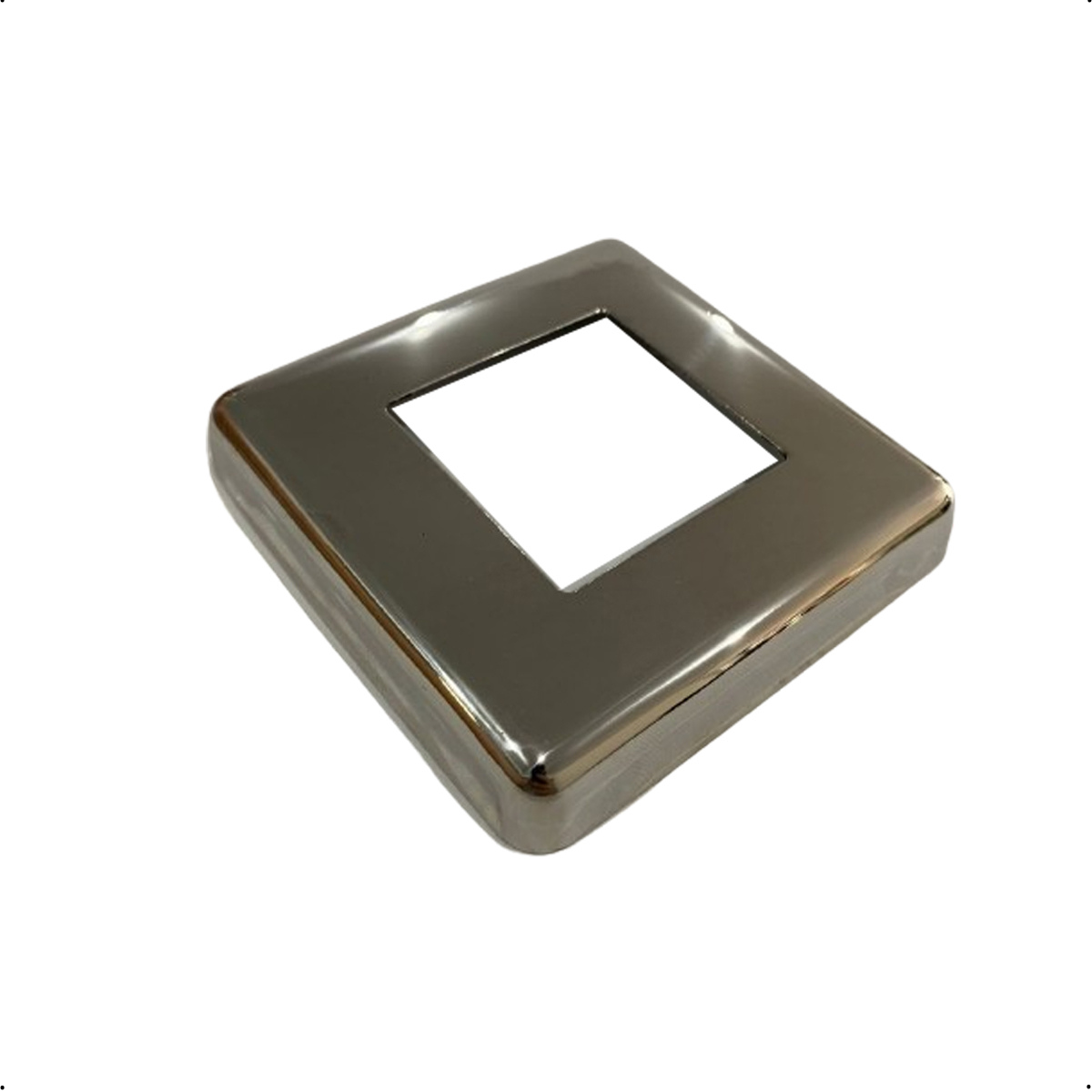 CANOPLA QUADRADA EM INOX